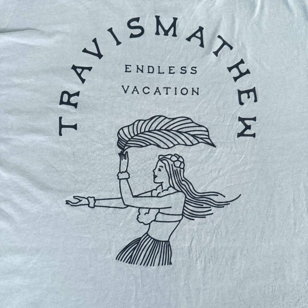 LARGE Travis Mathew Forbidden Isle Endless Vacation  Short Sleeve Tee TShirt - Picture 7 of 8